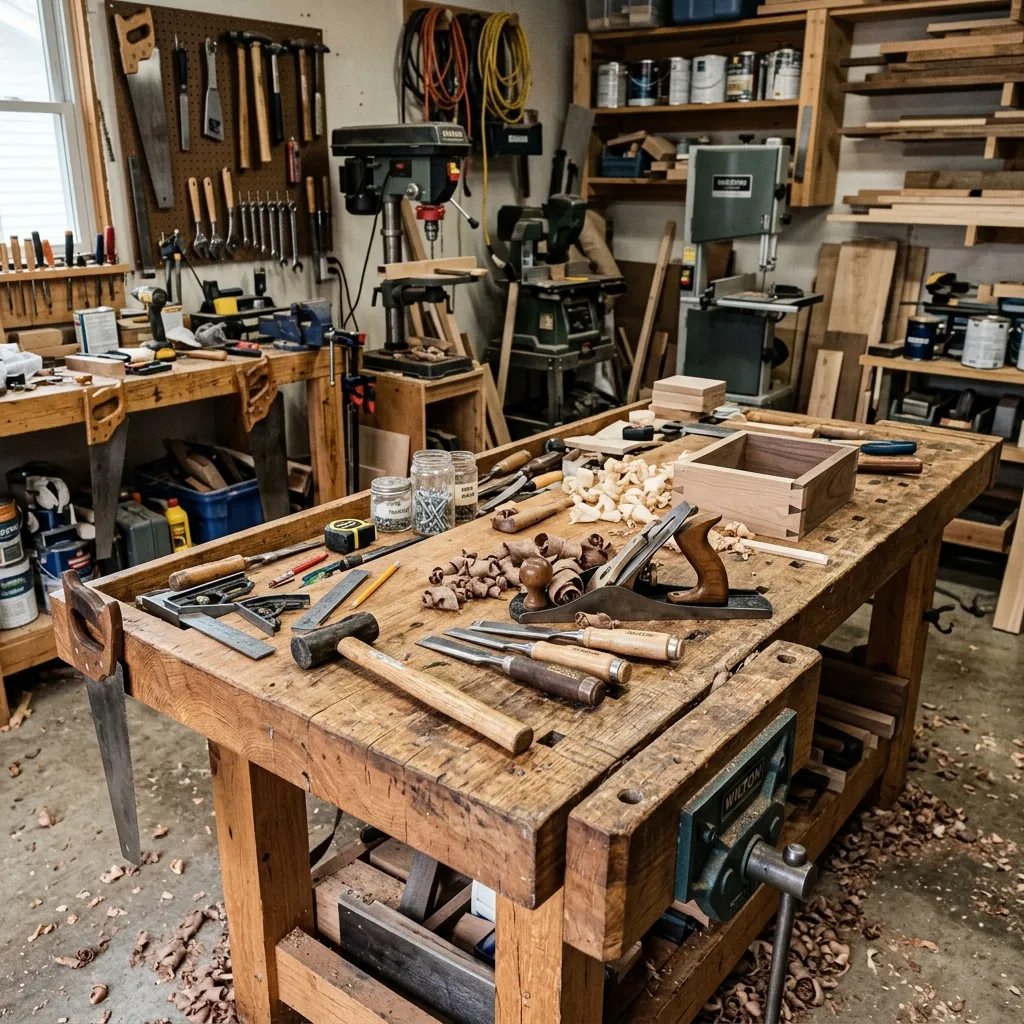 Workbench in the shop