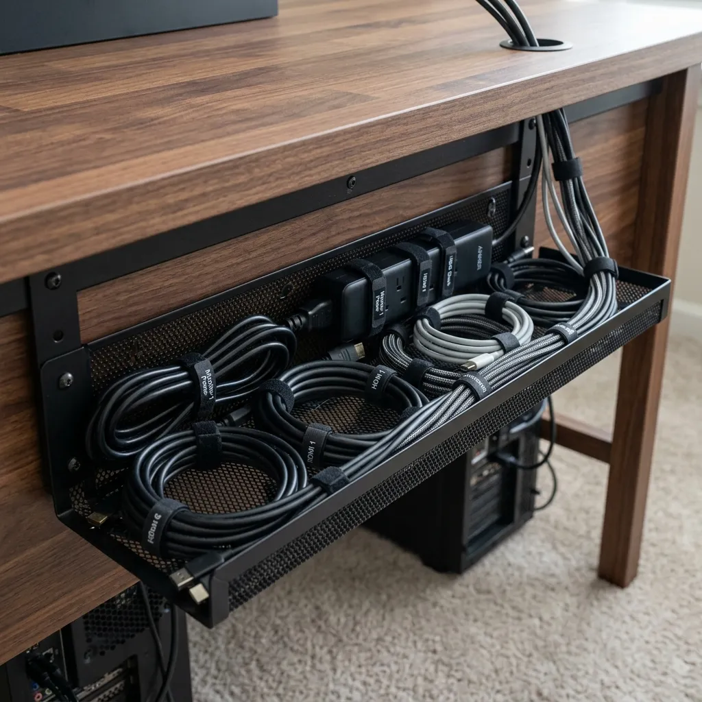 Clean desk setup