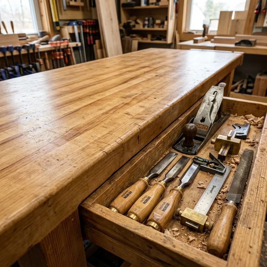 Bench top detail